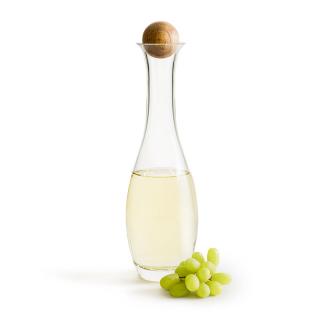 Karafa na bílé víno s dřevěnou kuličkou 1 l Nature, Sagaform