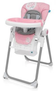 Baby Design Lolly 08 růžová Jídelní Židlička
