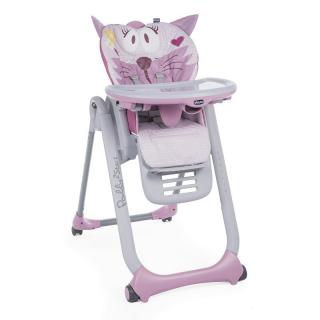 Chicco Polly 2 Start Miss Pink Jídelní židlička