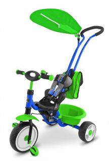 Milly Mally Dětská tříkolka Boby Delux blue green