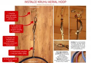 Kruh pro aerial hoop (dětský) - zvýhodněná kompletní sada