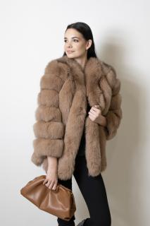 Dámský kožich Penelope Barva kožešiny: Světlá khaki | Khaki, Velikost: XL