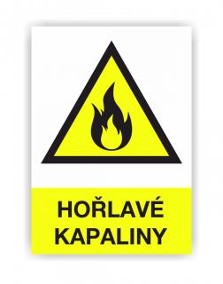 Hořlavé kapaliny (Výstražná značka)