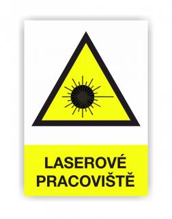 Laserové pracoviště (Výstražná značka)