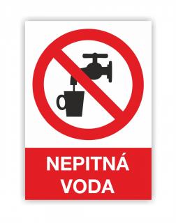 Nepitná voda (Zákazová značka)
