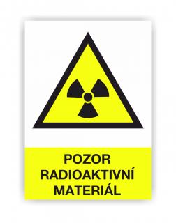 Pozor radioaktivní materiál (Výstražná značka)