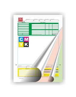 Propisovací formulář Orig.+2 kopie - 4/0, plnobarevný tisk