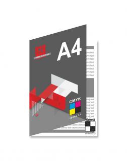 Skládačka A4 - tisk 4/1 (plnobarevný tisk/černý tisk)