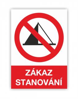 Zákaz stanování (Zákazová značka)