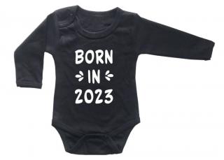 Dětské BODY Born in 2023 - černé