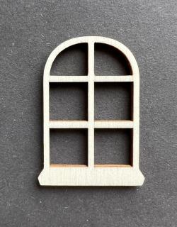 Dřevěné okno / výřez z překližky / tvoření 5