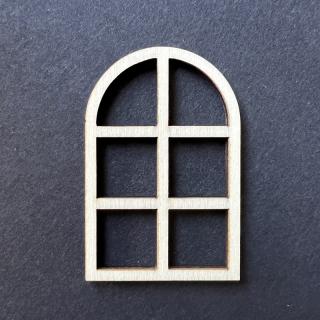 Dřevěné okno / výřez z překližky / tvoření 9