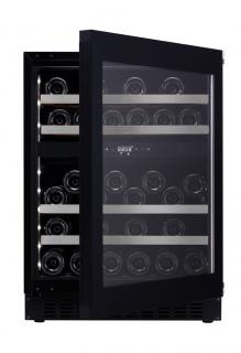 Vinotéka vestavná WineCave 700 60D, Full Glass černá, Push-Pull