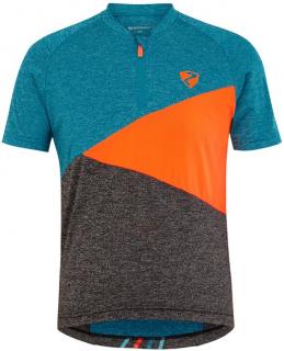 ZIENER dres NACIS JUNIOR - Crystal/Blue/Orange 140