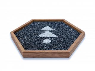 Bosé chodníky - Černobílý mramor logo na přání 1ks