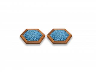 Bosé chodníky - Minihexagon modrý mramor set 2ks