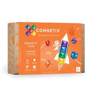 Connetix Tiles - Magnetická stavebnice Rainbow Square Pack 42 ks