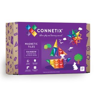 Connetix Tiles - Magnetická stavebnice Rainbow Starter Pack 60 ks