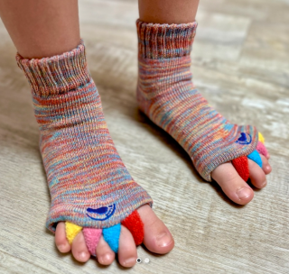Happy Feet - Adjustační ponožky KIDS MULTICOLOR Velikost: XS (vel. 31-34)
