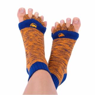 Happy Feet - Adjustační ponožky ORANGE/BLUE Velikost: L (vel. 43-46)