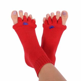 Happy Feet - Adjustační ponožky RED Velikost: L (vel. 43-46)