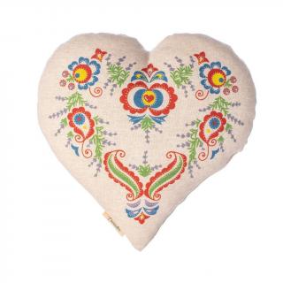 Lavandia - Polštář vonné srdce 30 cm Motiv: Lavandia
