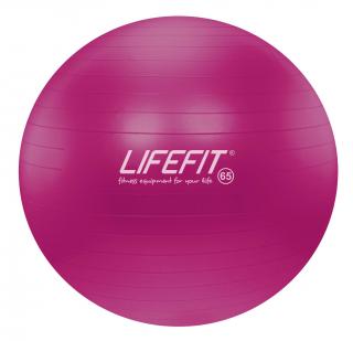 LIFEFIT - Gymnastický míč ANTI-BURST 65 cm, bordó