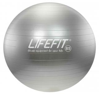 LIFEFIT - Gymnastický míč ANTI-BURST 85 cm, stříbrný