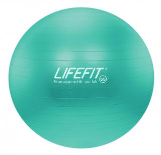 LIFEFIT - Gymnastický míč LIFEFIT ANTI-BURST 55cm, tyrkysový