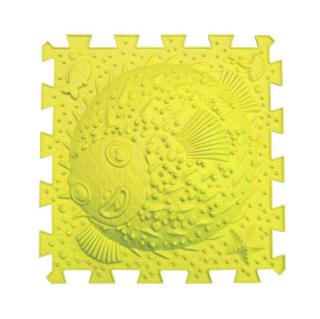 Ortho Puzzle - ortopedická podlaha Fugu rybička tvrdá Barva: Žlutá