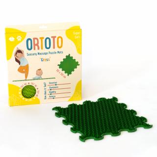 Ortoto - ortopedická podlaha Tráva měkká - dárkové balení 1 ks Barva: Zelená