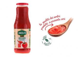 Masseria Andolfo rajčatová passata 690 g (Passata di pomodoro - pasírovaná rajčata)