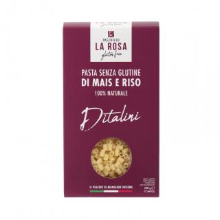 Pastificio La Rosa bezlepkové těstoviny Ditalini 500 g (Kukuřično-rýžové těstoviny bez lepku)