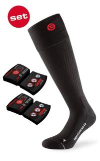 Lenz Heat Sock 4.0 + Lithium Pack RCB 1200 - black Ponožky: 39-41
