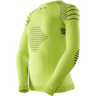 X-Bionic Invent Junior Shirt Long Sleeves - green lime/black I100304 E173 Velikost oblečení: 10-11