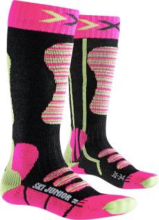 X-Socks Ski junior Fuchsia/Yellow Ponožky: 27-30