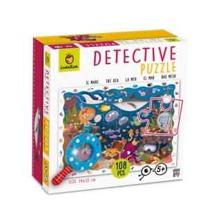 Ludattica detektivní puzzle s lupou Moře - 108 dílů (Detektivní puzzle s lupou Ludattica Moře )