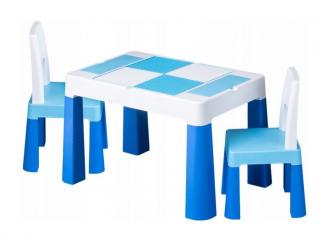 Set dětského plastového nábytku do pokojíčku / na terasu, modrý