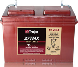Trakční baterie Trojan 27 TMX (6 / 6 GiS 79), 105Ah, 12V