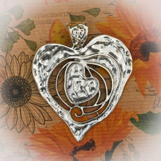 Náhrdelník srdce NS008 (Přívěšek - módní doplněk, šperk)