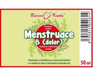 Bylinné kapky Menstruace bolestivá kapky (tinktura) 50 ml