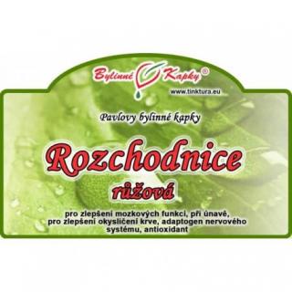 Bylinné kapky Rozchodnice růžová (rhodiola) kapky (tinktura) 50 ml