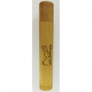 Curanatura Bambusové pouzdro na dětský kartáček 1 Ks