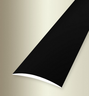 Küberit 462 SK - Přechodový profil 40 mm, oblý - samolepicí Barva dekoru: černá F16 - RAL 9005, Délka lišty: 100 cm