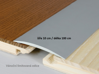 Limitovaná edice - Přechodový profil 100 mm E71 Inox hladký, samolepící 100 cm
