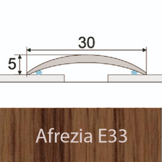 PROFIL Team - Přechodový profil 30 mm, oblý - samolepící Barva dekoru: afrezia E33, Délka lišty: 270 cm