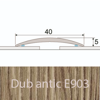 PROFIL Team - Přechodový profil  40 mm, oblý - samolepící Barva dekoru: dub antik E903, Délka lišty: 270 cm