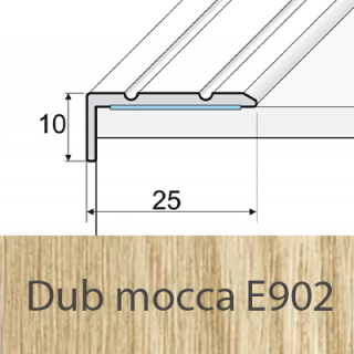 PROFIL Team - Schodová hrana 25 x 10 mm, samolepící Barva dekoru: dub mocca E902, Délka lišty: 120 cm