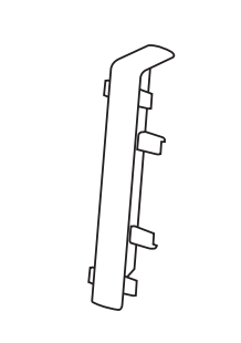 PVC komponent k liště ASPRO Q65 | bílá W2 V barvě lišty: Spojka (balení 2 ks)