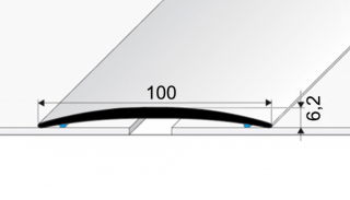 Vzorek tvaru | Přechodový profil 100 mm, oblý